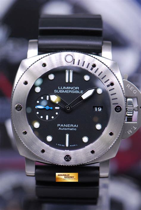 panerai bucklehead luminor submersible titanium|Panerai Luminor 1305.